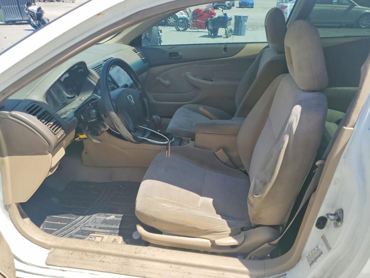2005 Honda Civic Dx Vp Белый vin: 1HGEM21155L042328