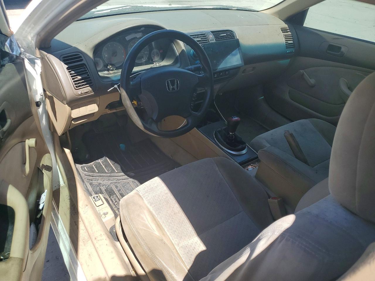 2005 Honda Civic Dx Vp Белый vin: 1HGEM21155L042328