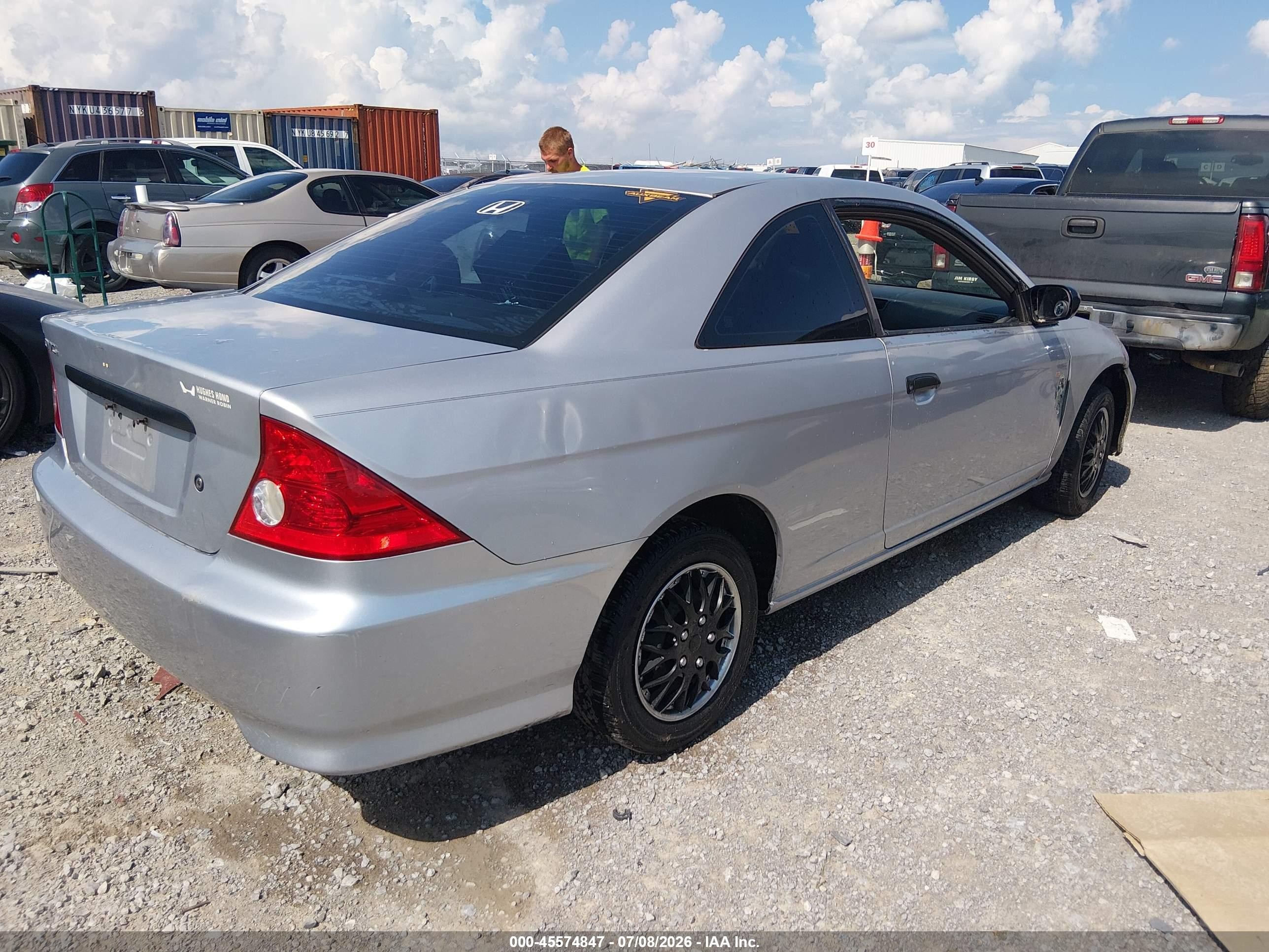 2005 Honda Civic Vp Серебряный vin: 1HGEM21165L024470