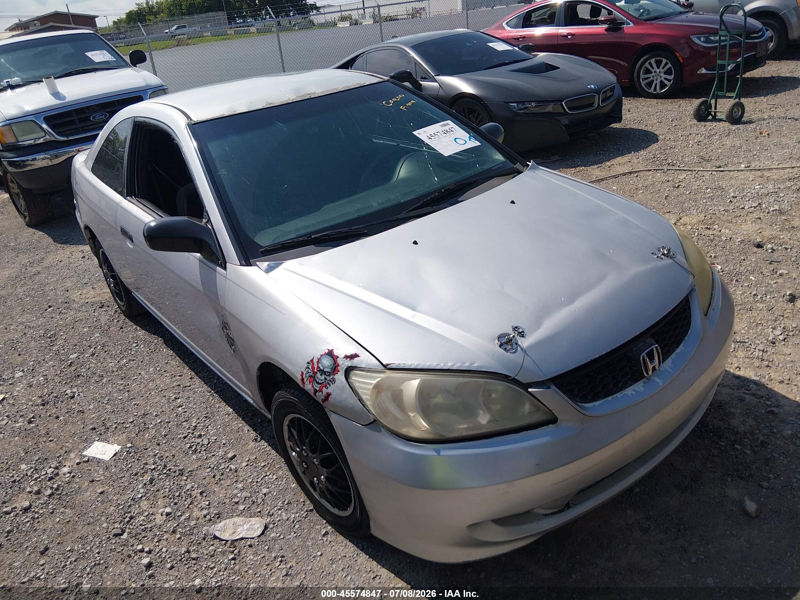 2005 Honda Civic Vp Серебряный vin: 1HGEM21165L024470