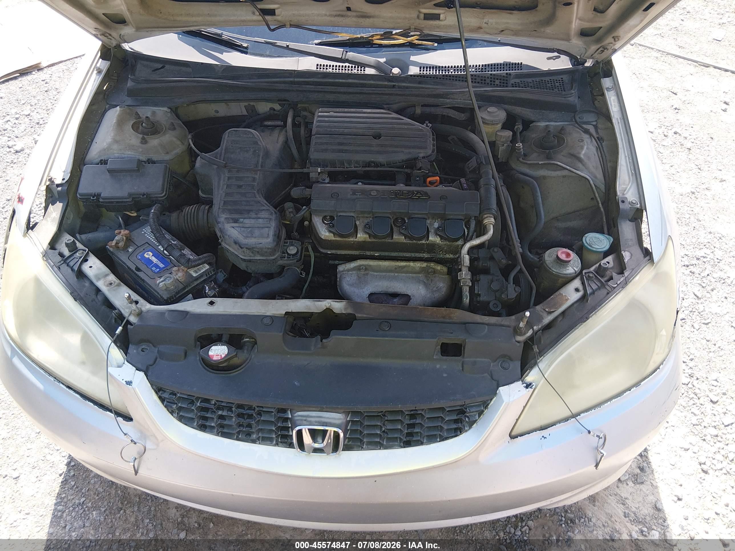 2005 Honda Civic Vp Серебряный vin: 1HGEM21165L024470
