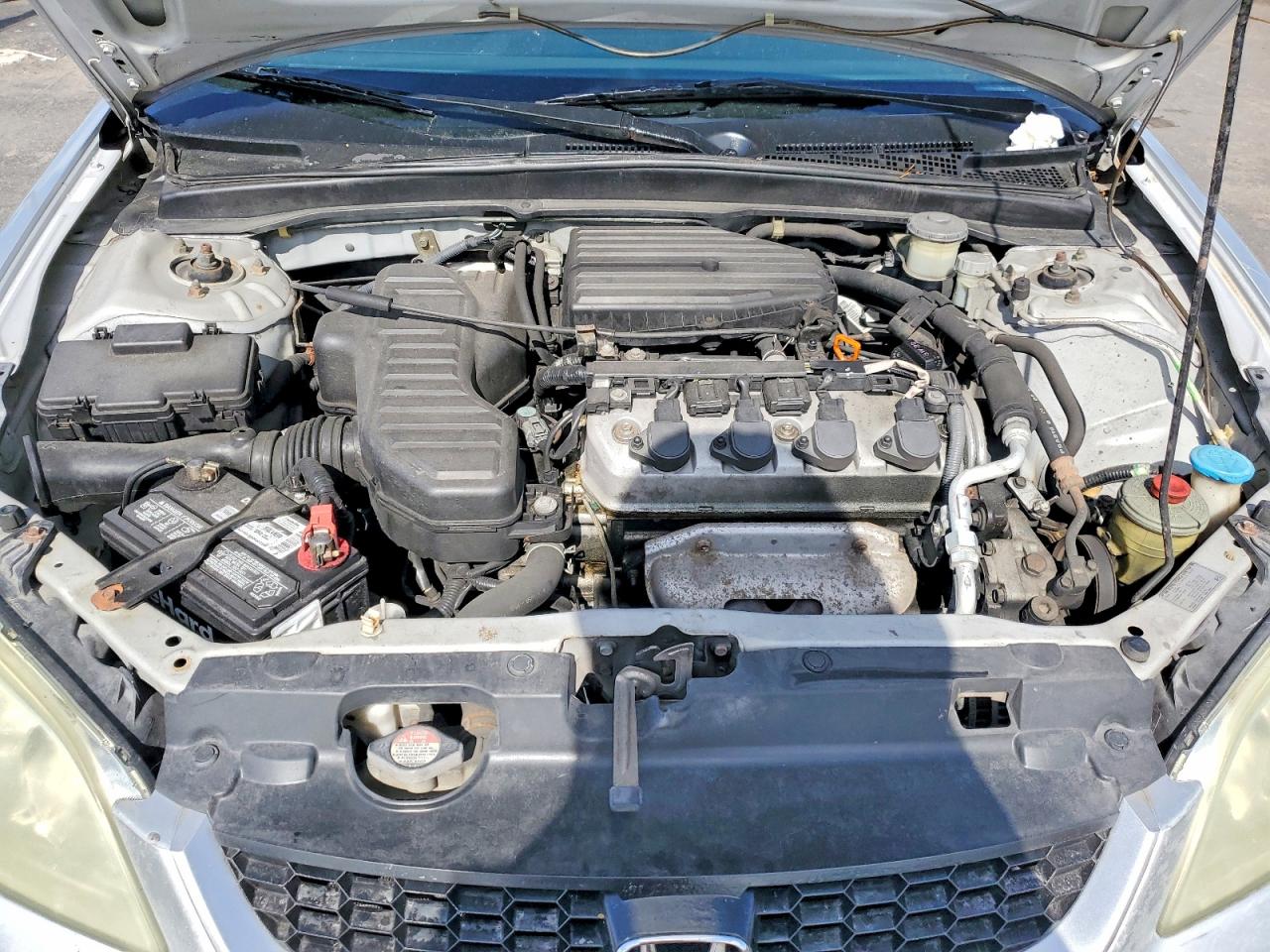 2004 Honda Civic Dx Vp Silver vin: 1HGEM211X4L005631