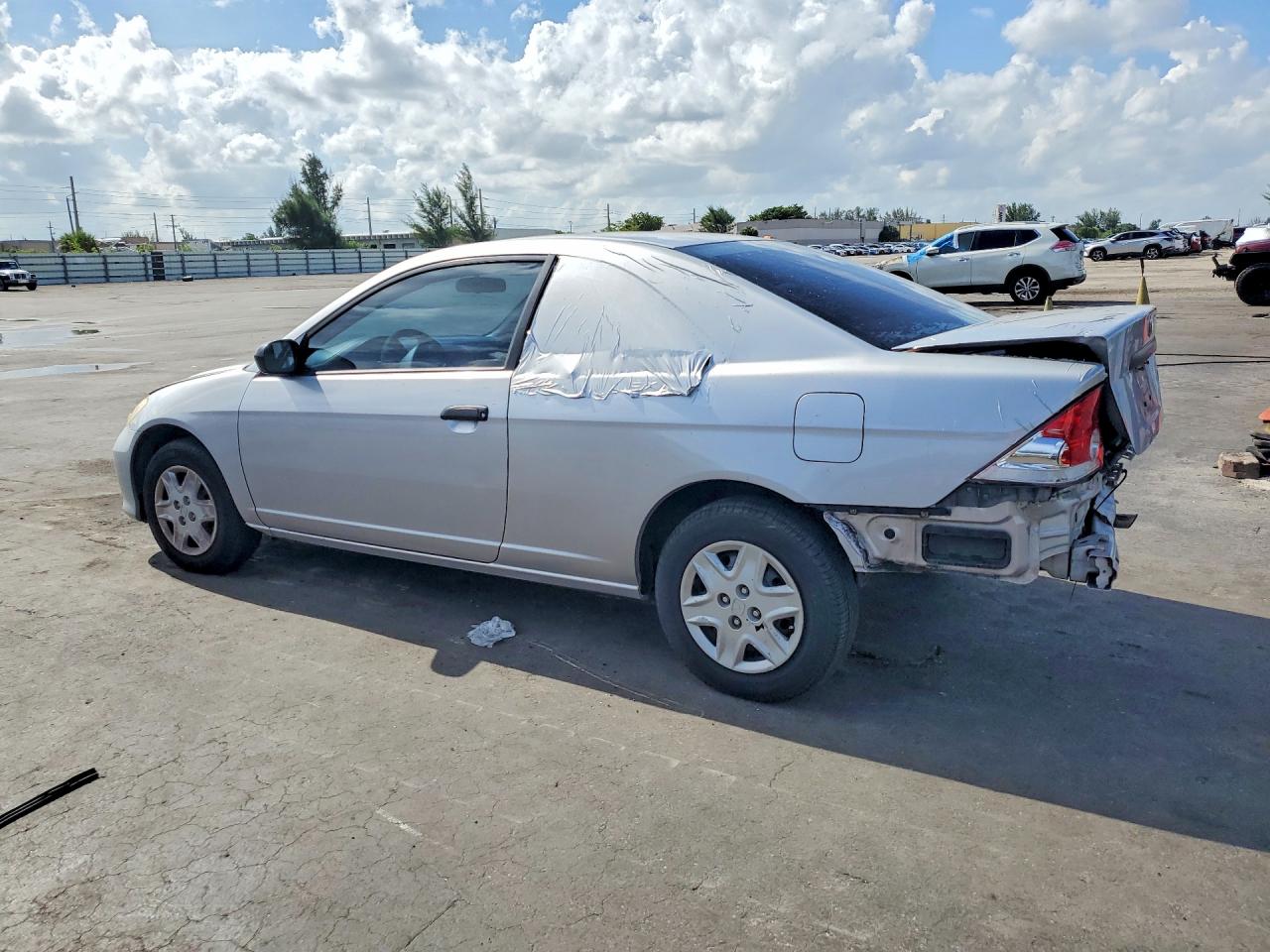 2004 Honda Civic Dx Vp Silver vin: 1HGEM211X4L005631