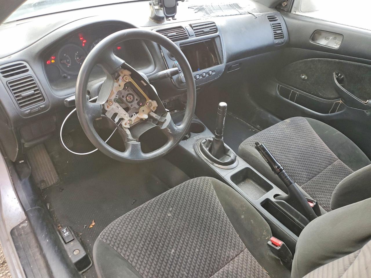 2001 Honda Civic Серый vin: 1HGEM212X1L010106