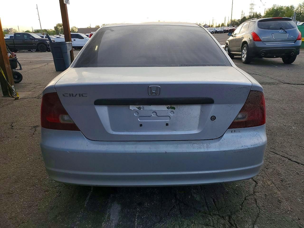 2001 Honda Civic Серый vin: 1HGEM212X1L010106