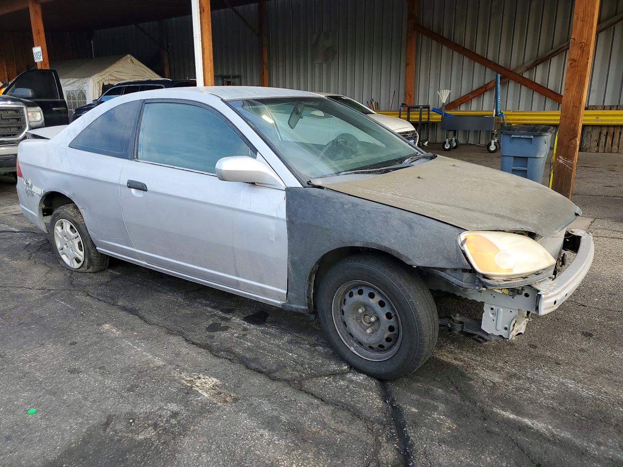 2001 Honda Civic Серый vin: 1HGEM212X1L010106