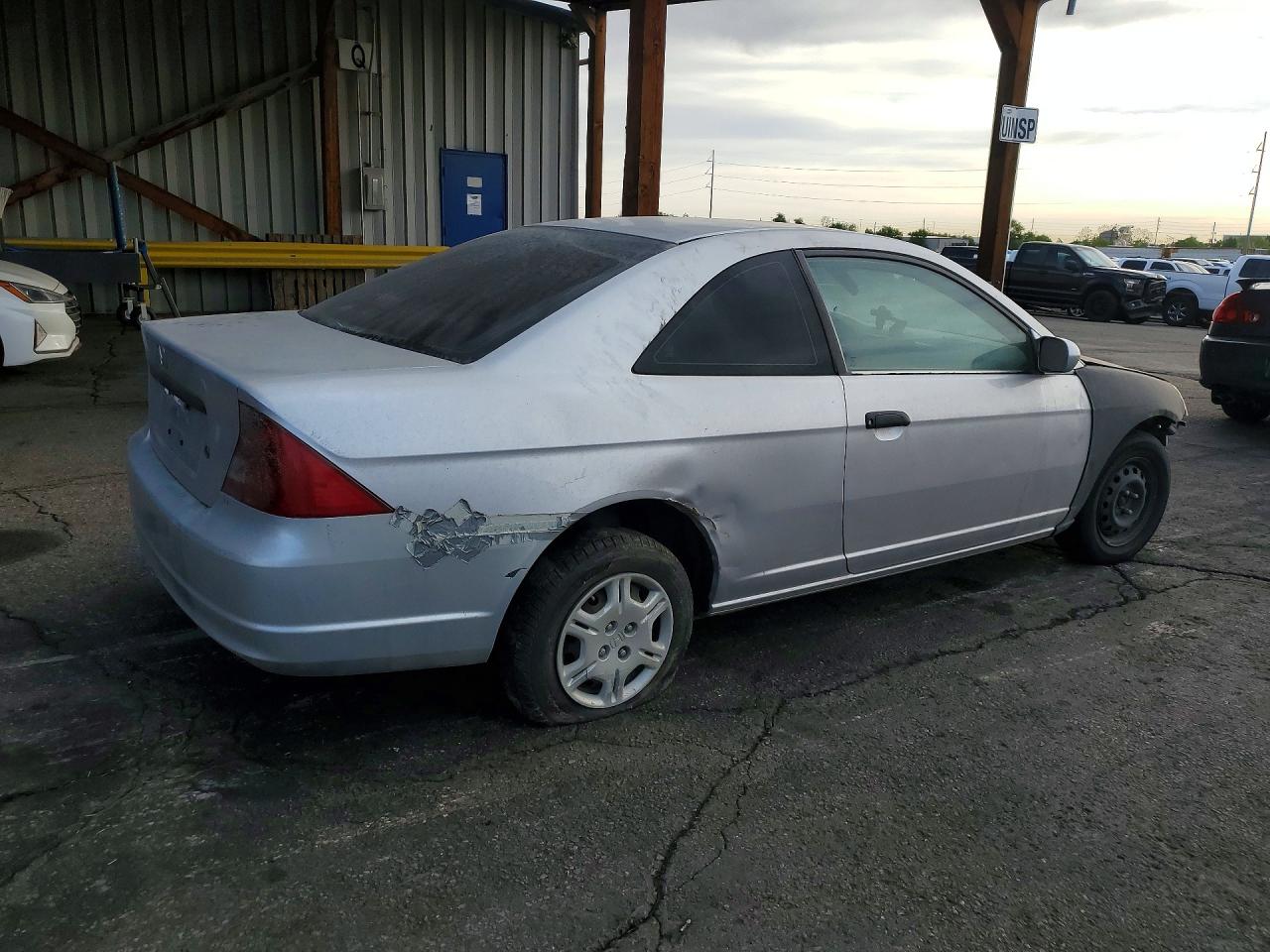 2001 Honda Civic Серый vin: 1HGEM212X1L010106
