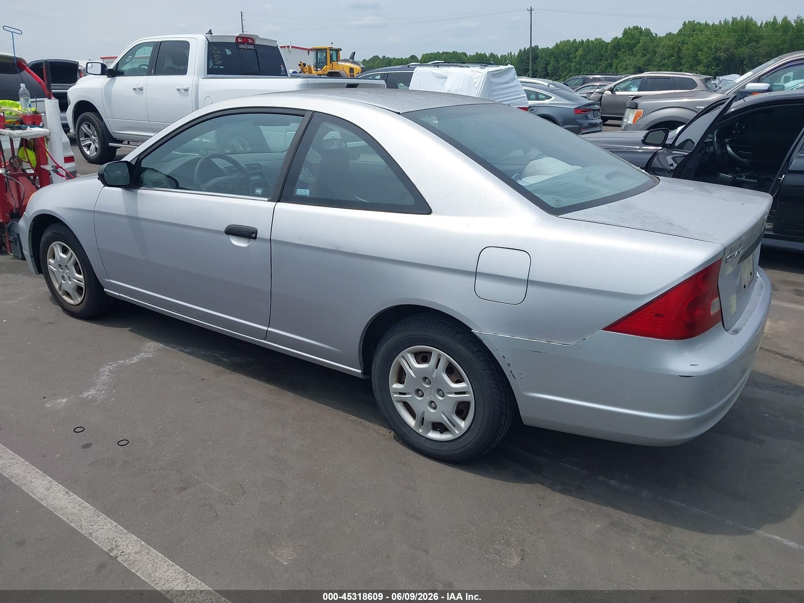 2001 Honda Civic Dx Silver vin: 1HGEM212X1L084884