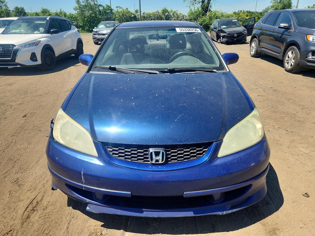 2005 Honda Civic Dx Синий vin: 1HGEM212X5L805257