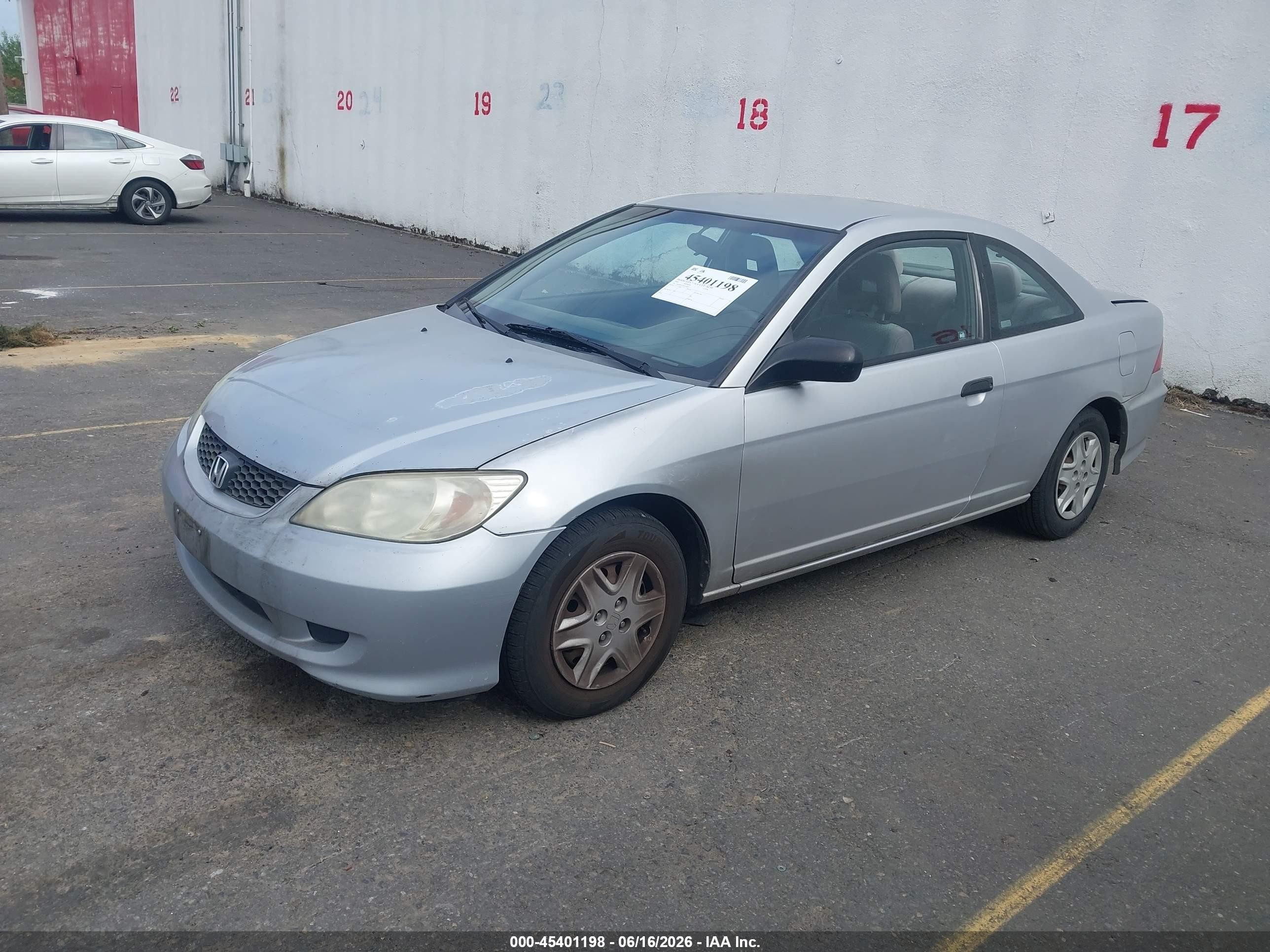 2005 Honda Civic Vp Silver vin: 1HGEM21335L070467