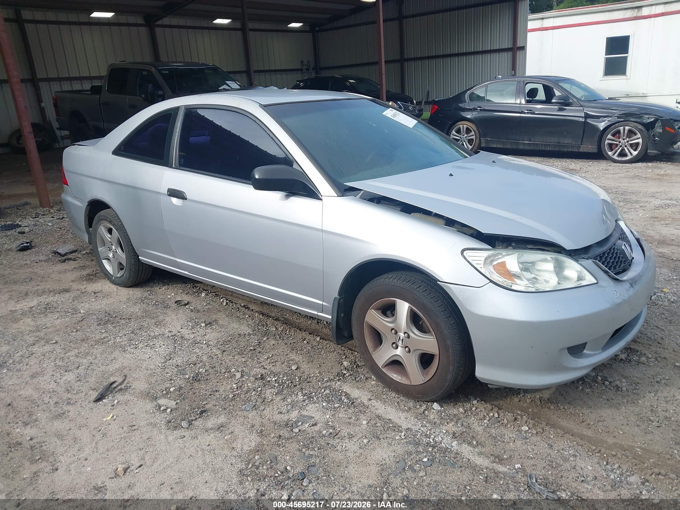 2005 Honda Civic Vp Silver vin: 1HGEM21365L010960