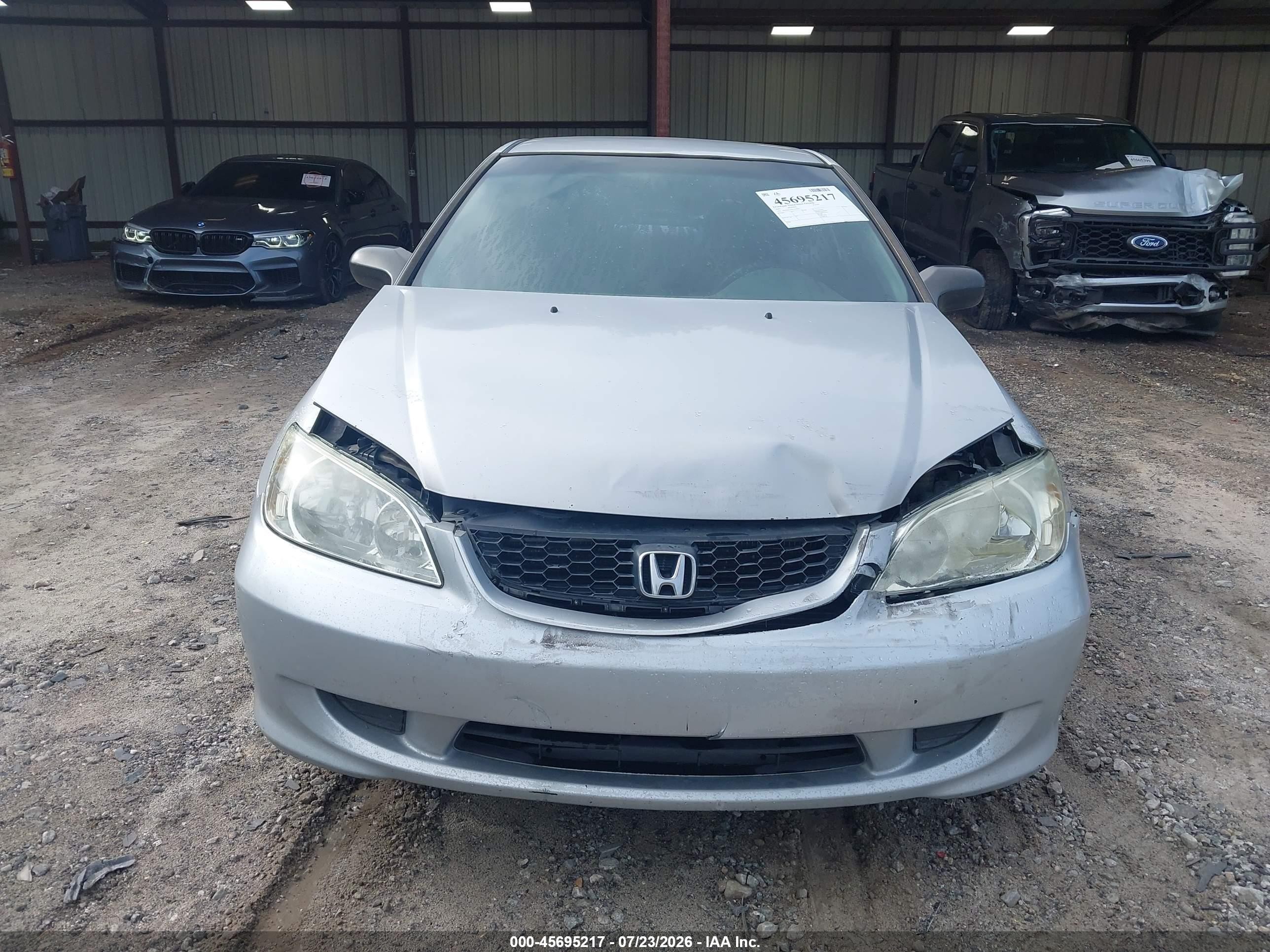 2005 Honda Civic Vp Silver vin: 1HGEM21365L010960