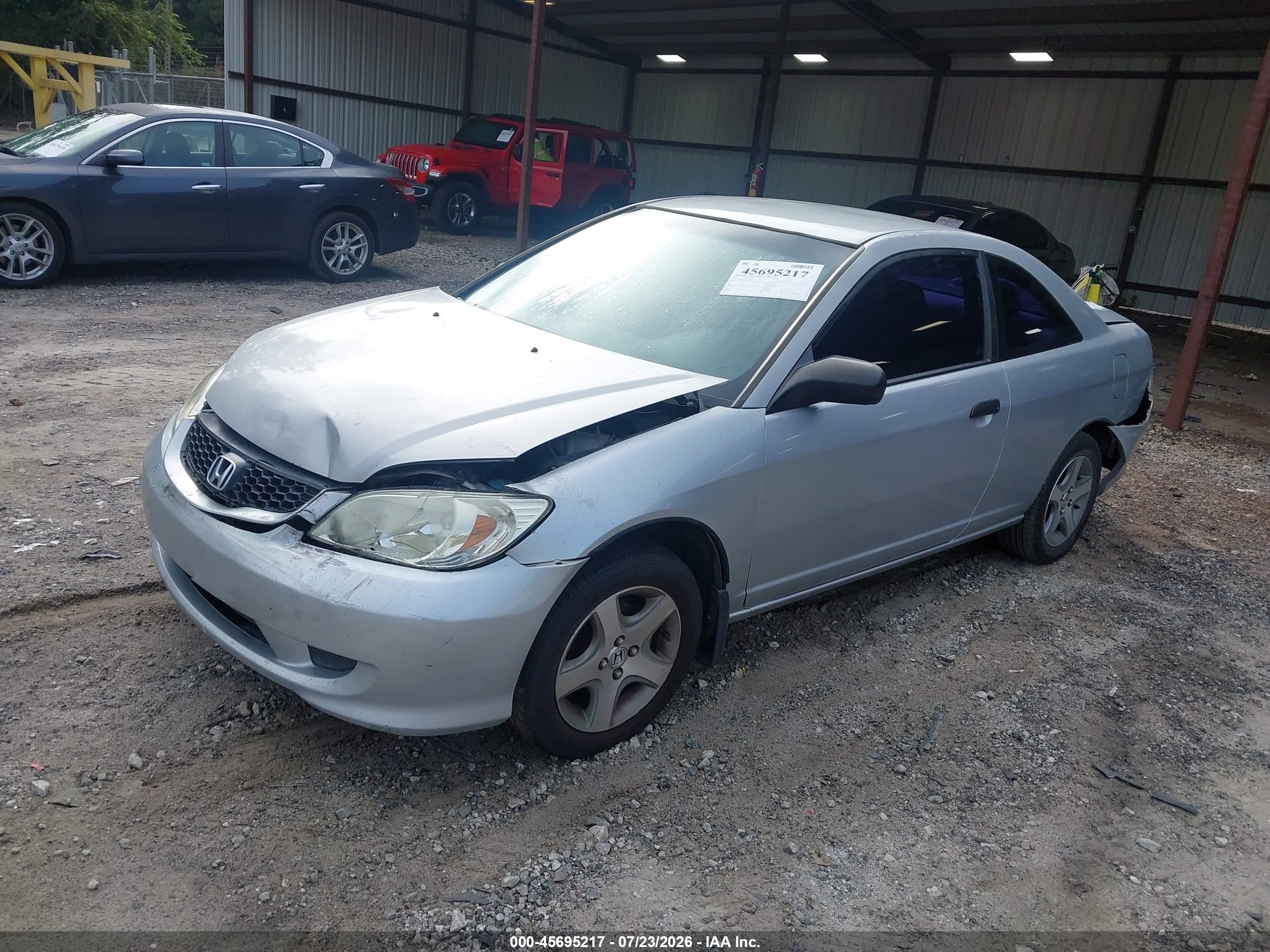 2005 Honda Civic Vp Silver vin: 1HGEM21365L010960