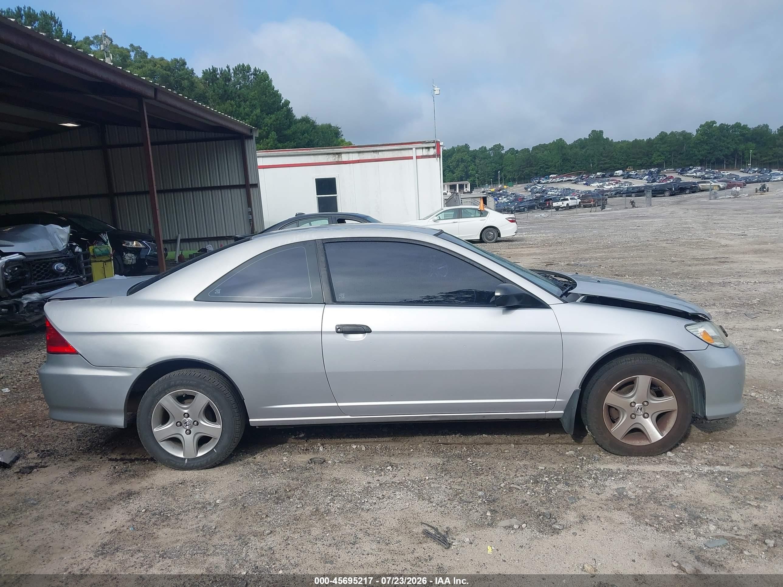 2005 Honda Civic Vp Silver vin: 1HGEM21365L010960