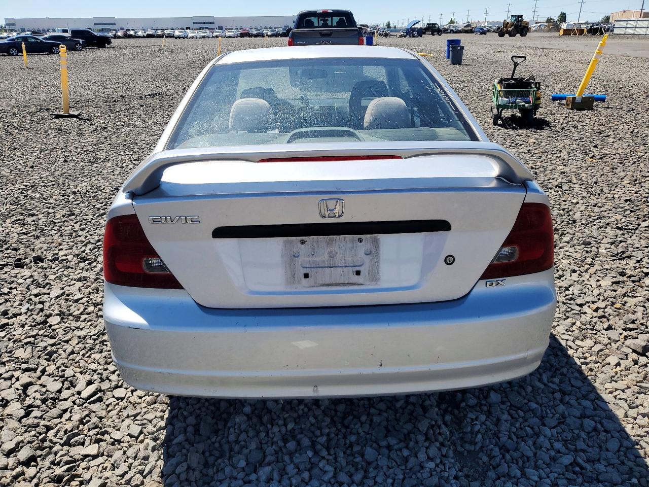 2003 Honda Civic Dx Silver vin: 1HGEM214X3L023233