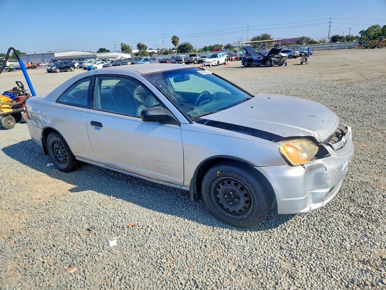 2001 Honda Civic Lx Silver vin: 1HGEM21501L116610