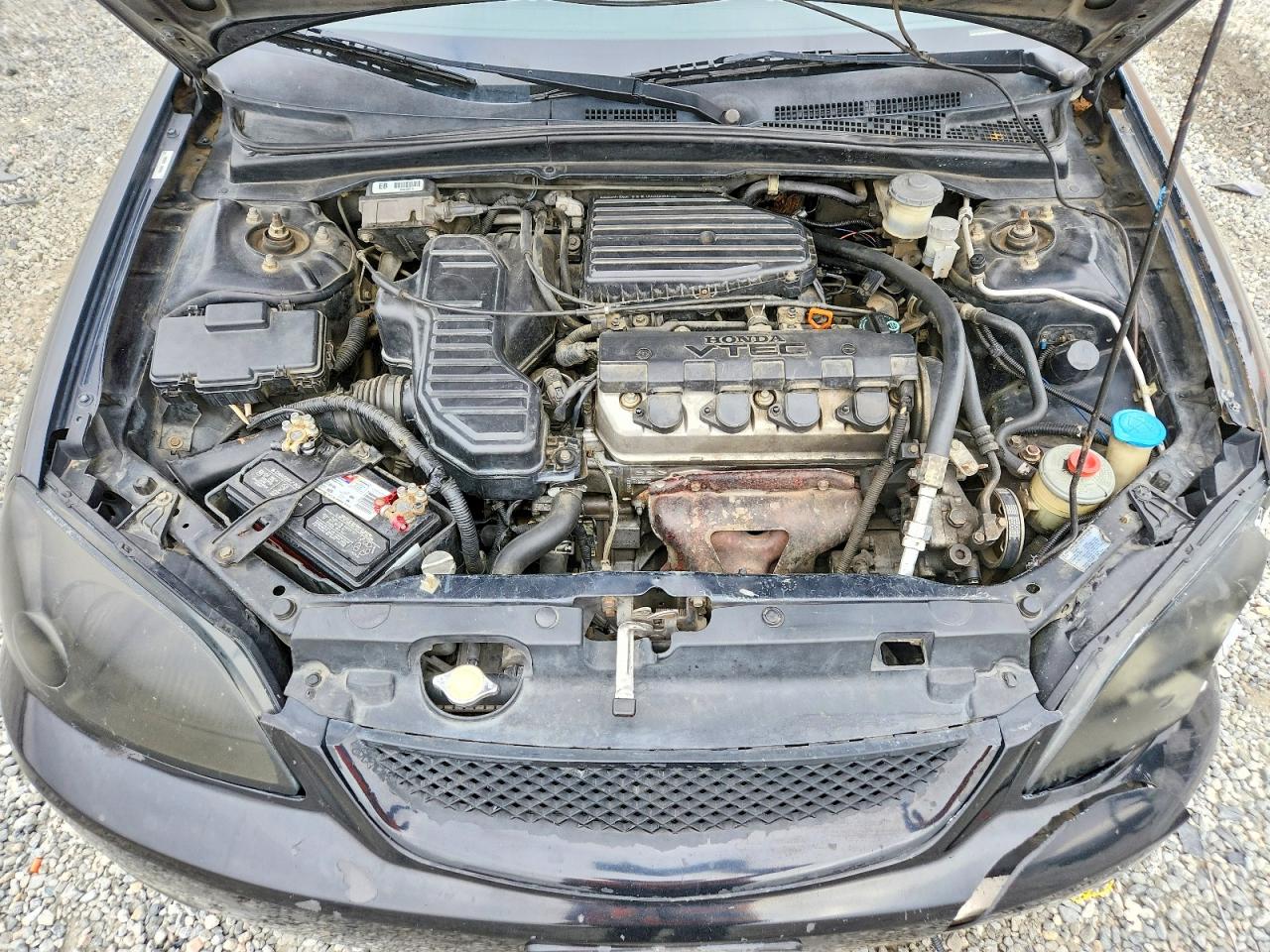 2002 Honda Civic Lx Черный vin: 1HGEM21502L061027