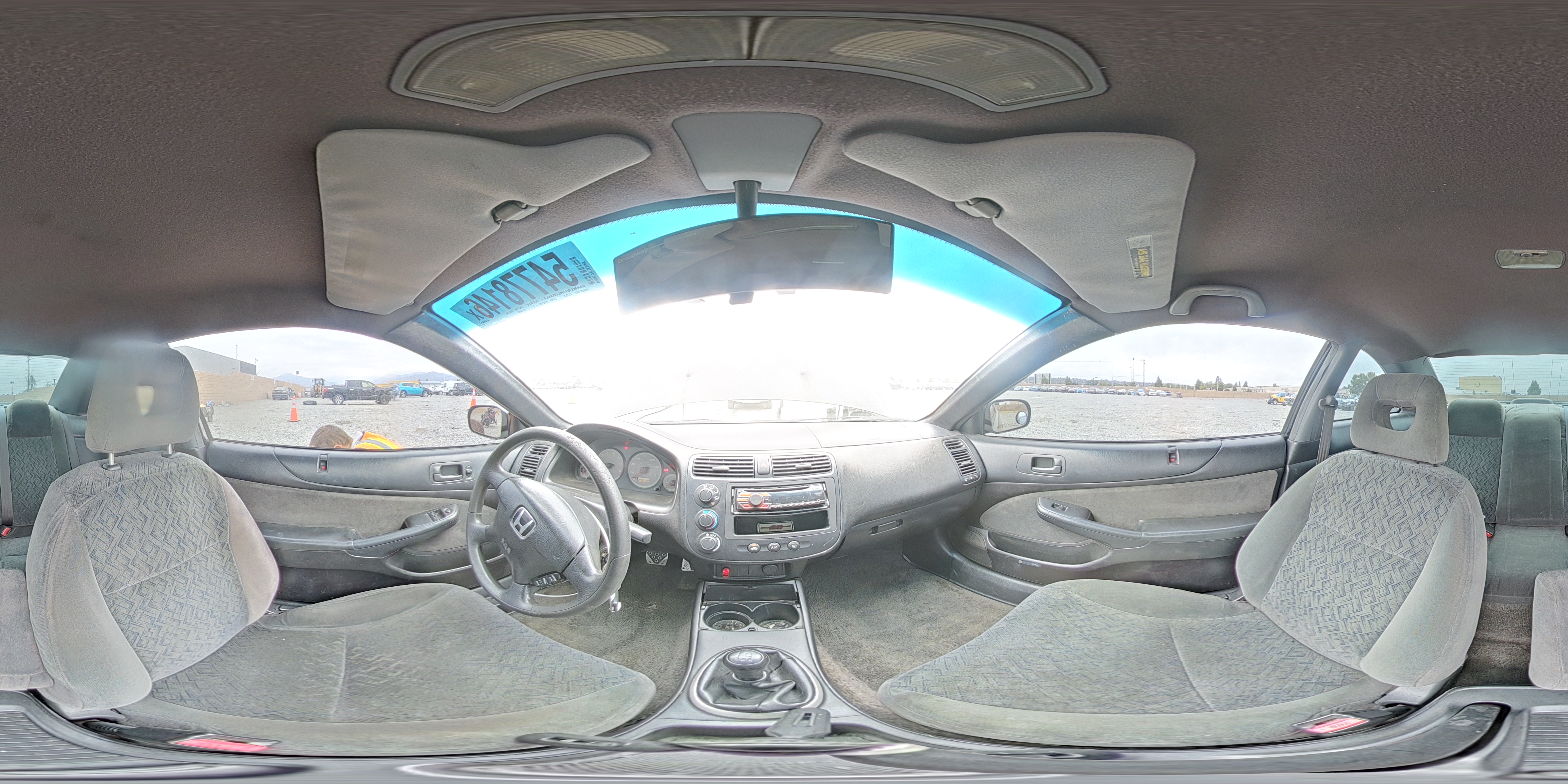 2002 Honda Civic Lx Черный vin: 1HGEM21502L061027