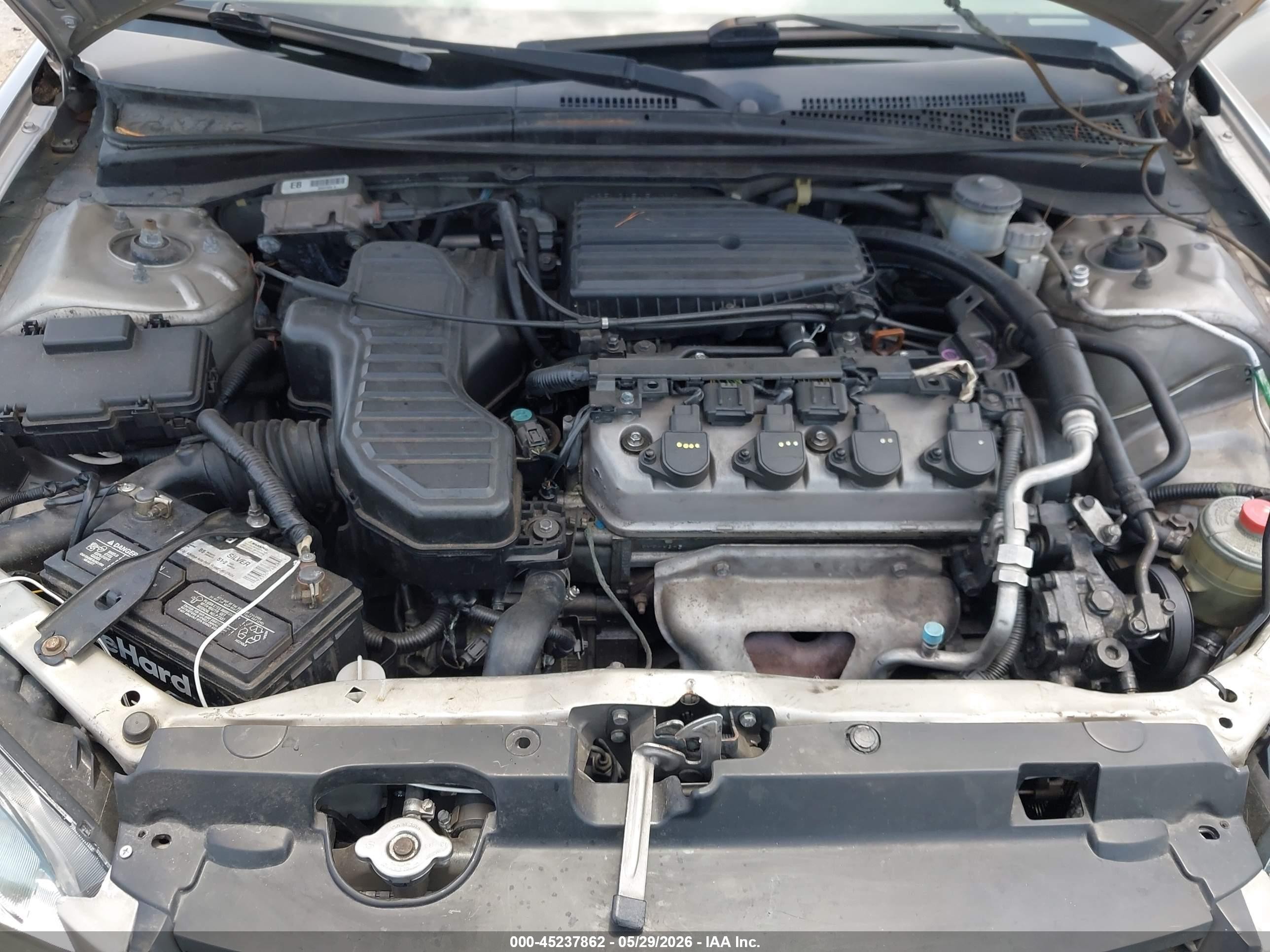2005 Honda Civic Lx Tan vin: 1HGEM21515L048131