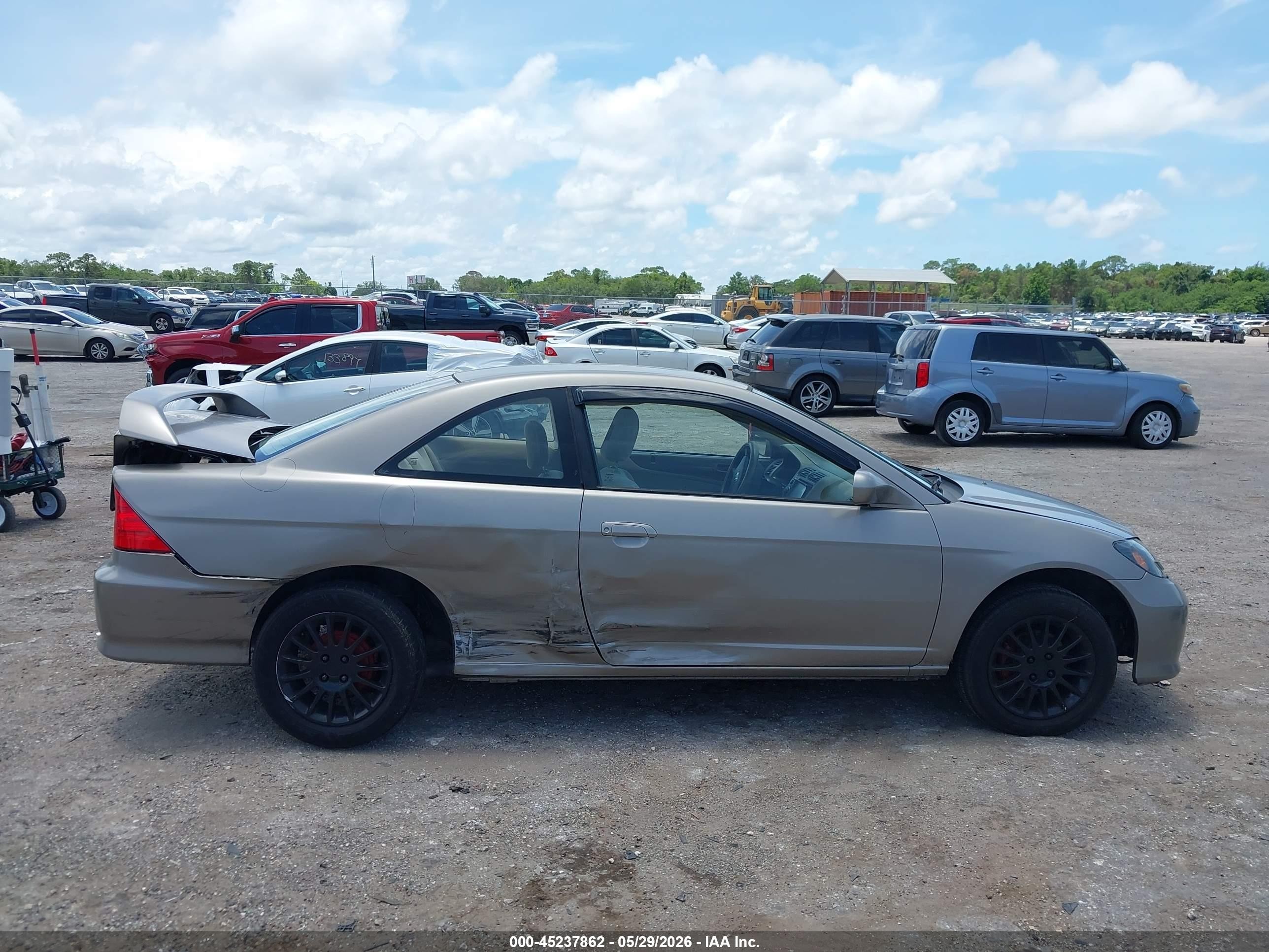 2005 Honda Civic Lx Tan vin: 1HGEM21515L048131