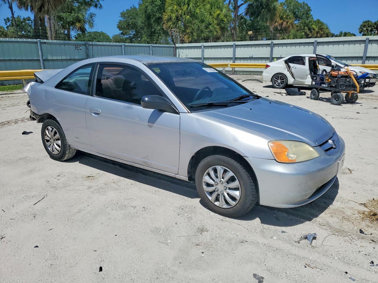 2002 Honda Civic Lx Серебряный vin: 1HGEM21522L031575