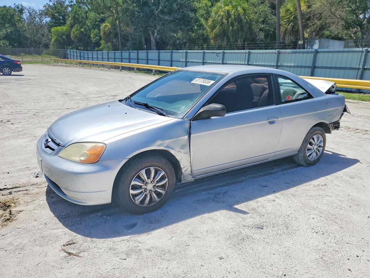 2002 Honda Civic Lx Серебряный vin: 1HGEM21522L031575