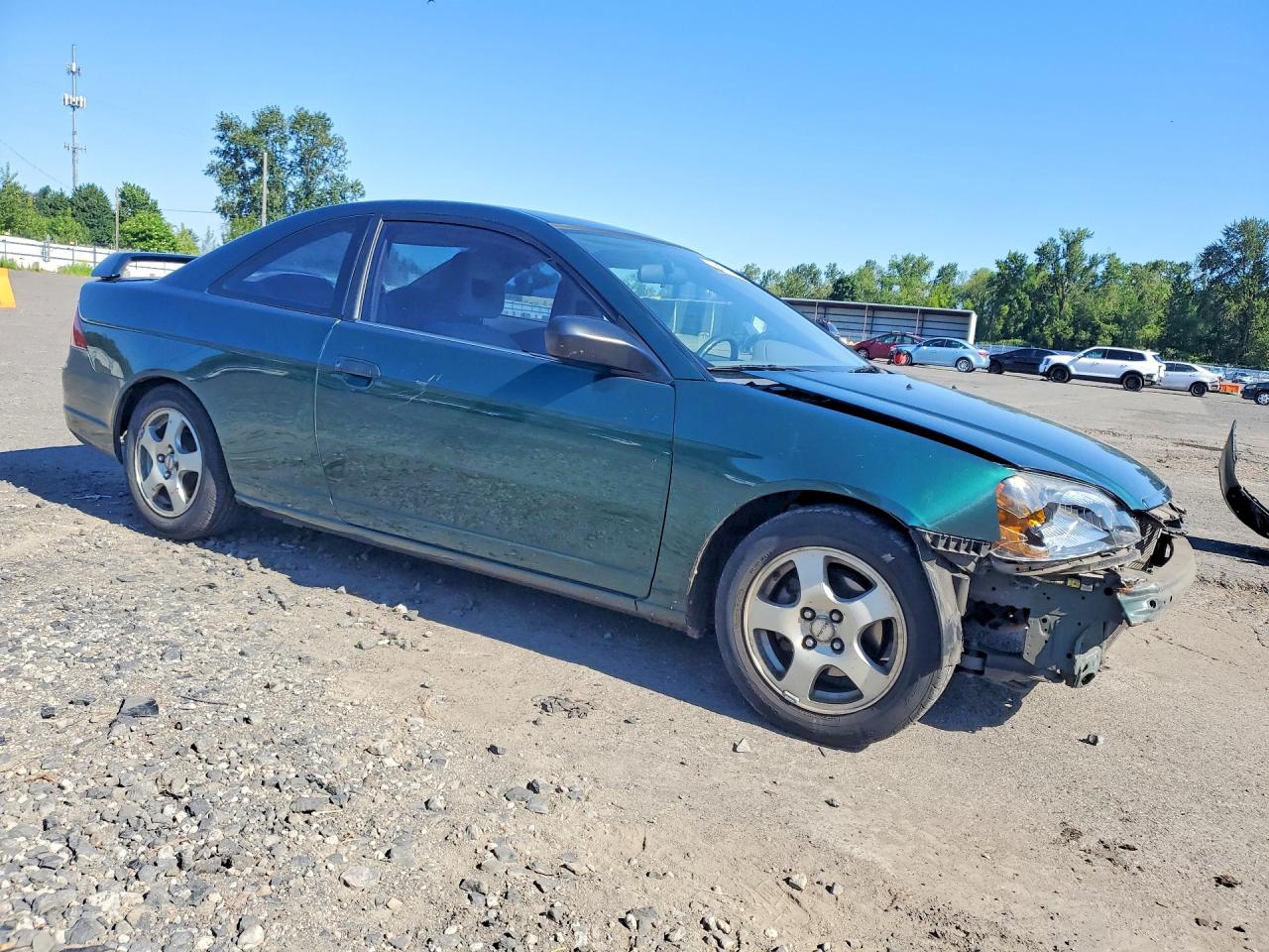 2001 Honda Civic Lx Green vin: 1HGEM21531L103253