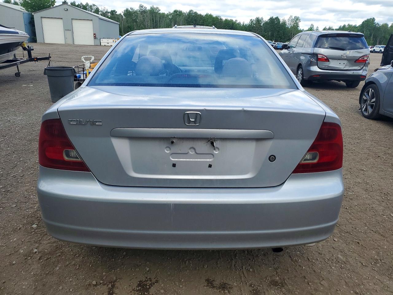 2003 Honda Civic Lx Серебряный vin: 1HGEM21543L815743