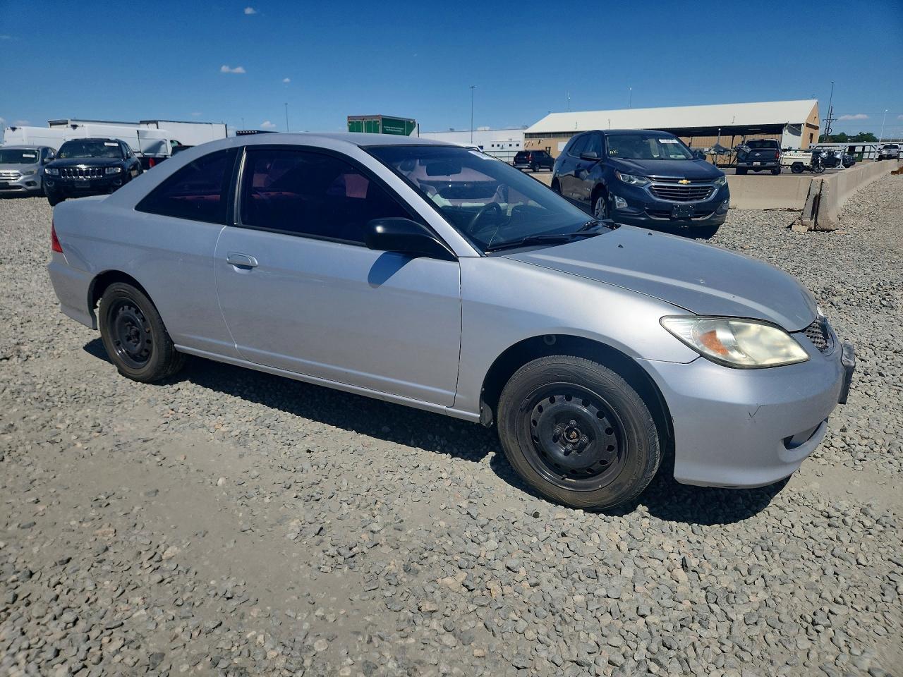 2004 Honda Civic Lx Silver vin: 1HGEM21544L064967