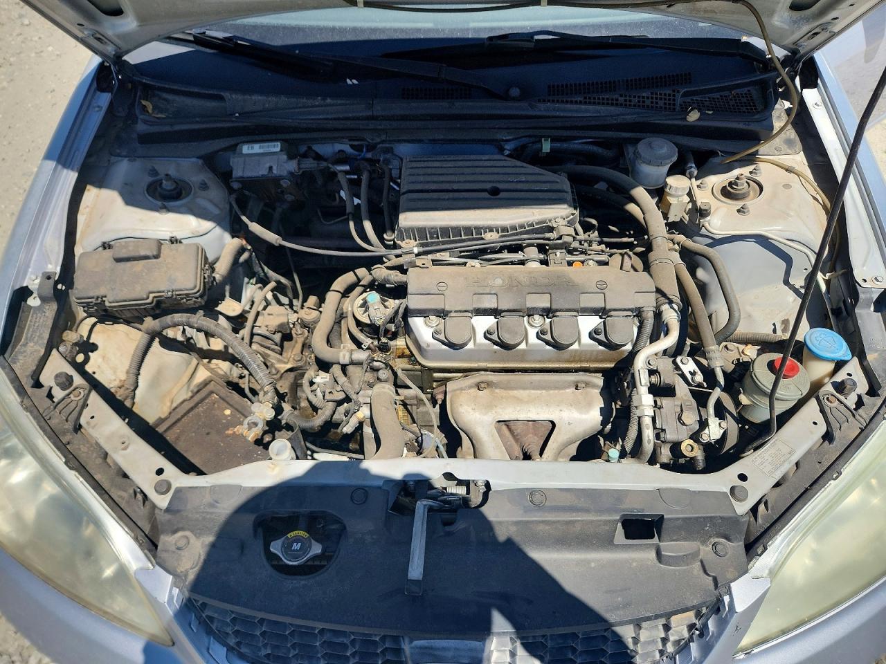 2004 Honda Civic Lx Silver vin: 1HGEM21544L064967
