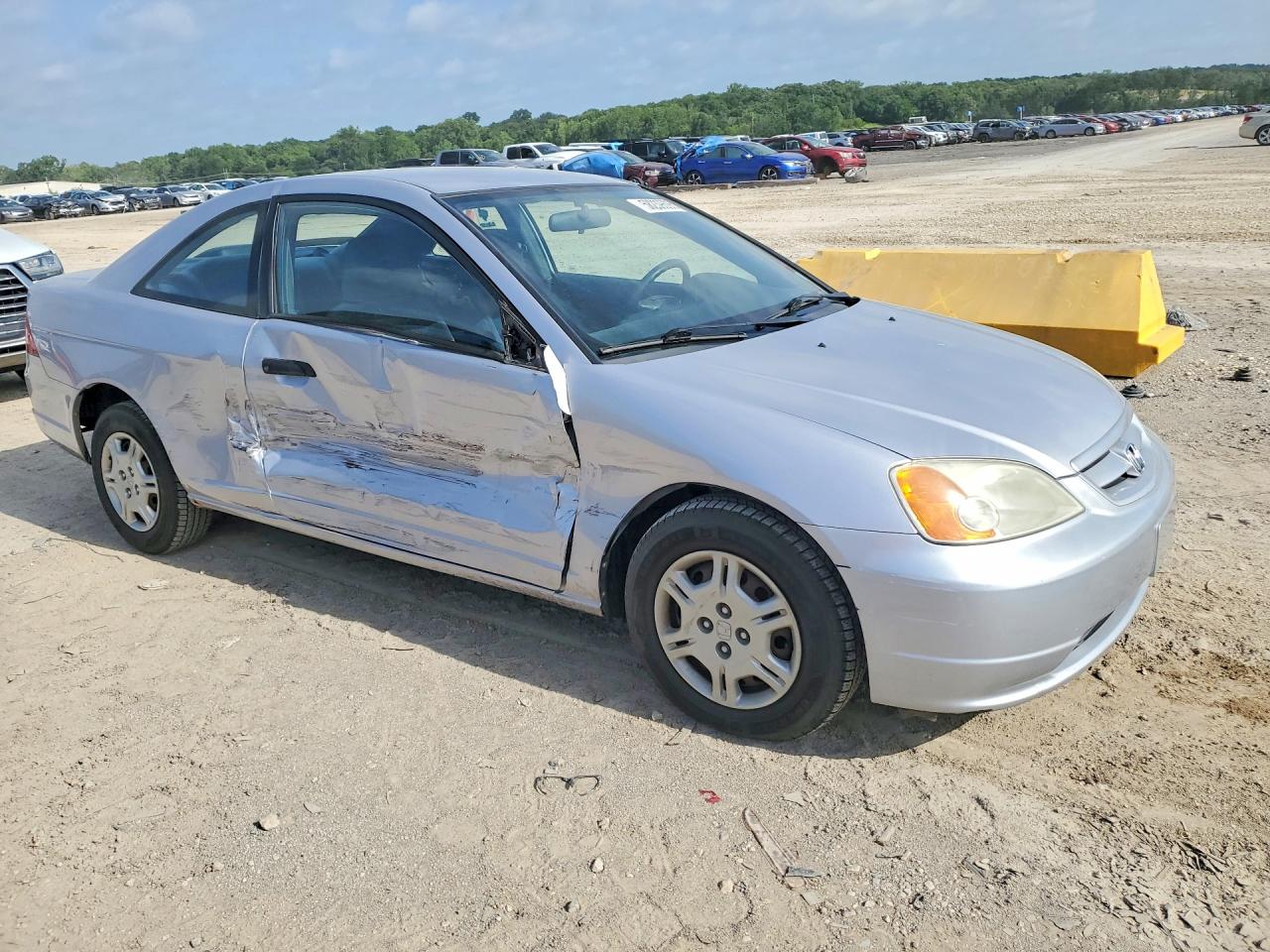 2001 Honda Civic Lx Silver vin: 1HGEM21561L042349