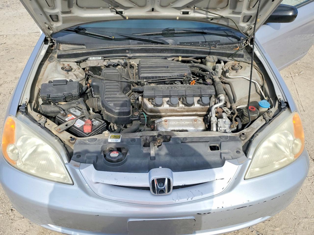 2001 Honda Civic Lx Silver vin: 1HGEM21561L042349