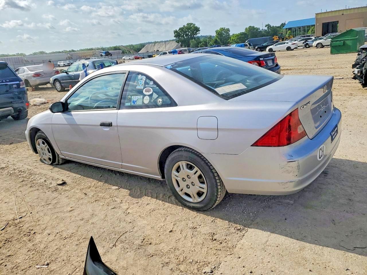 2001 Honda Civic Lx Silver vin: 1HGEM21561L042349