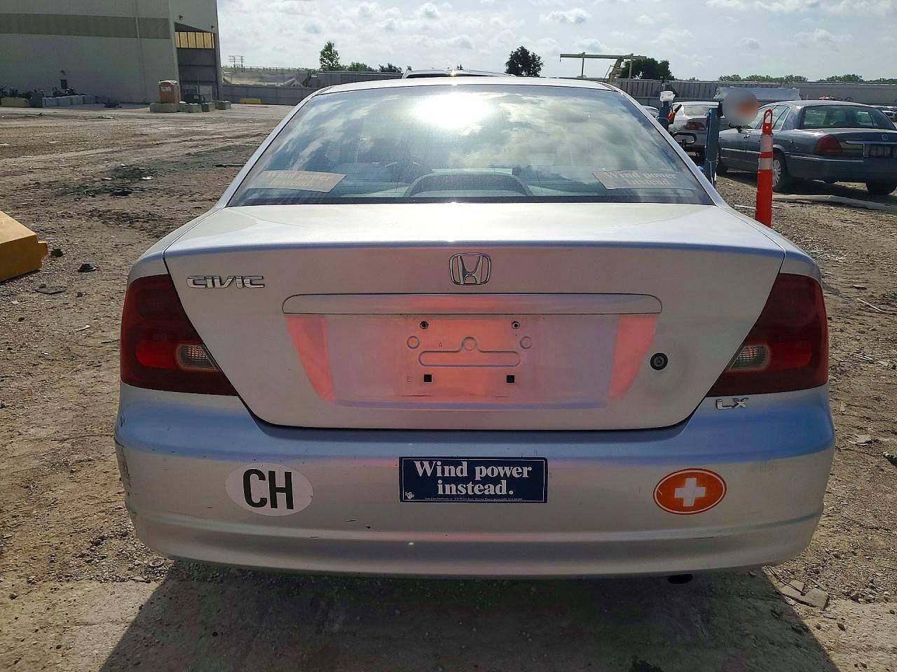 2001 Honda Civic Lx Silver vin: 1HGEM21561L042349