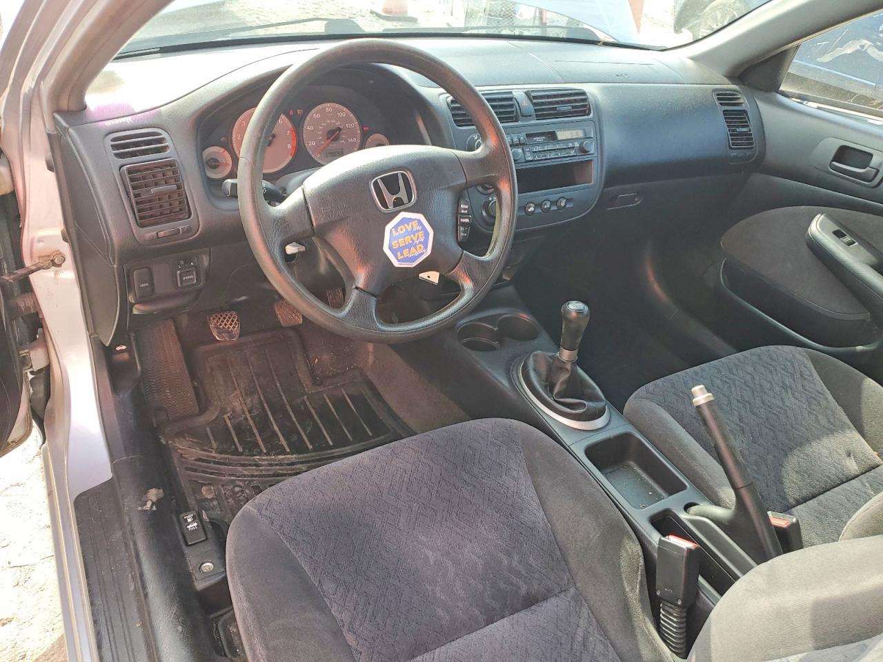 2001 Honda Civic Lx Silver vin: 1HGEM21561L042349