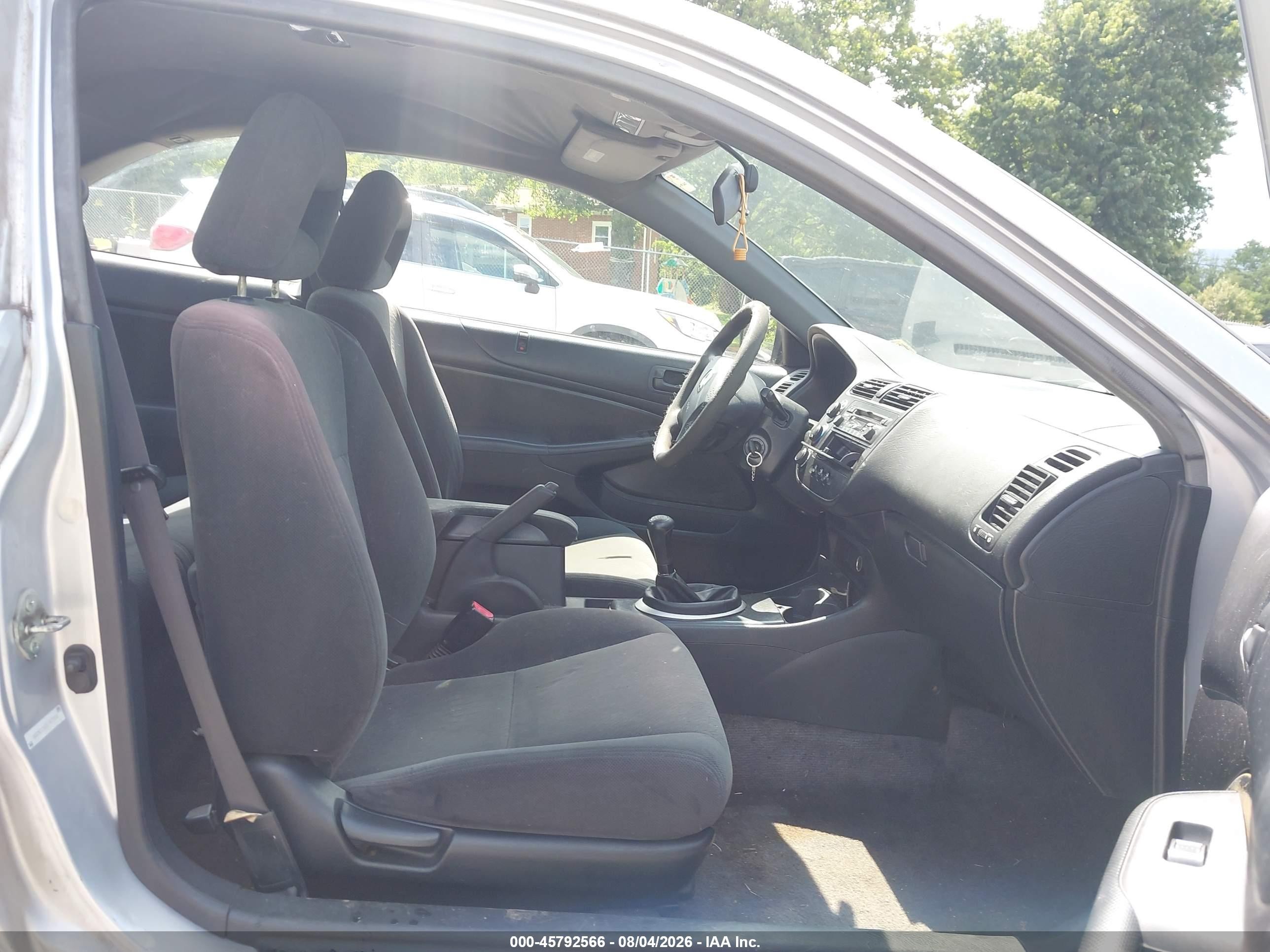 2005 Honda Civic Lx Silver vin: 1HGEM21565L043958