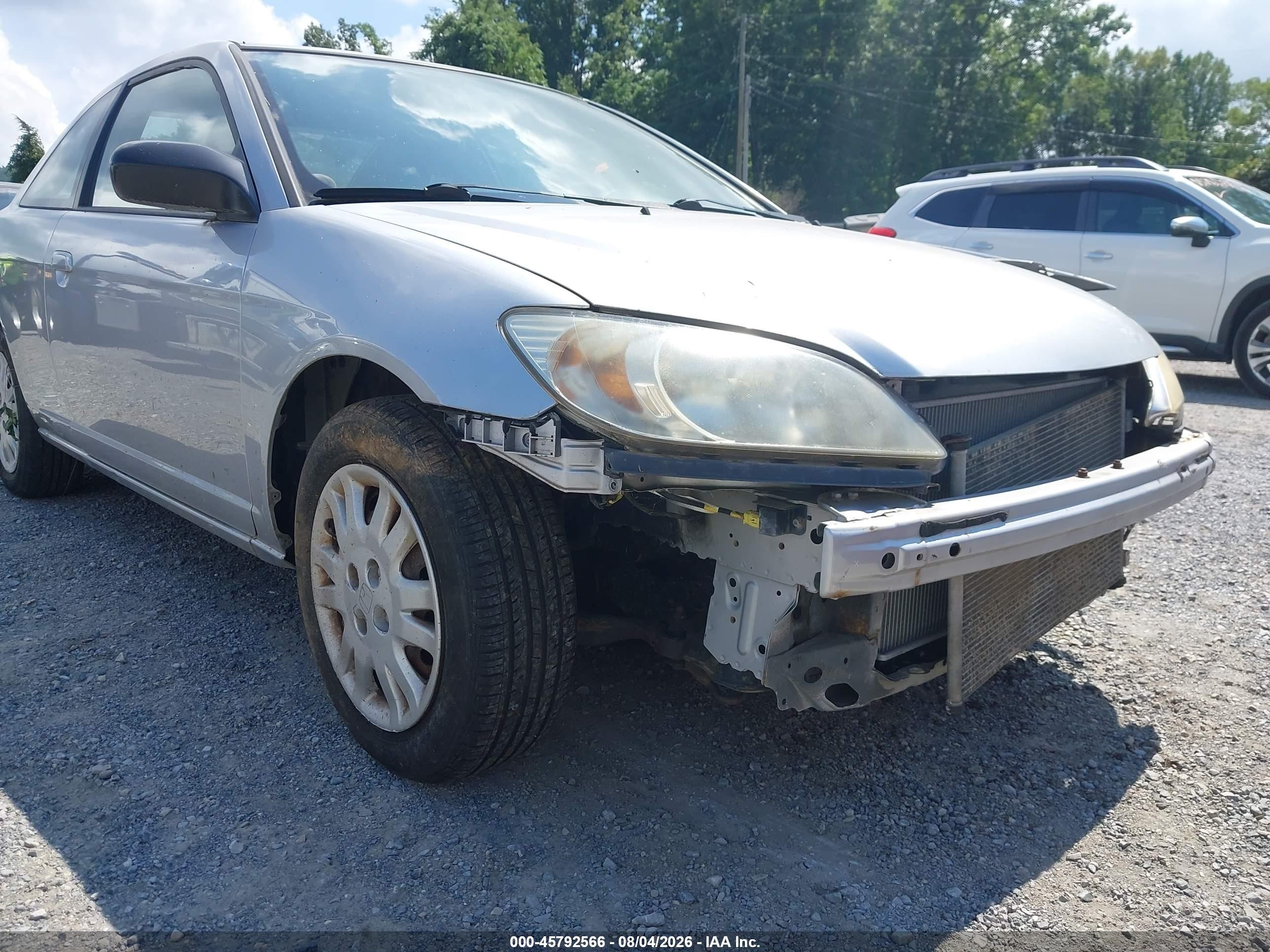 2005 Honda Civic Lx Silver vin: 1HGEM21565L043958