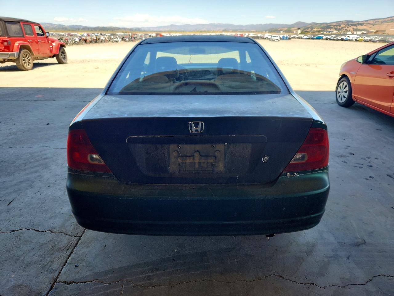 2002 Honda Civic Lx Green vin: 1HGEM21572L062756