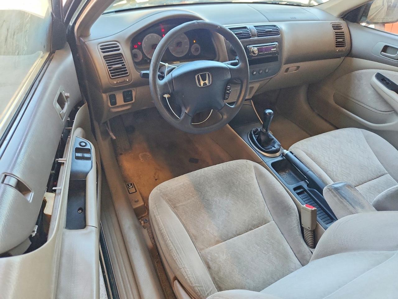 2002 Honda Civic Lx Green vin: 1HGEM21572L062756