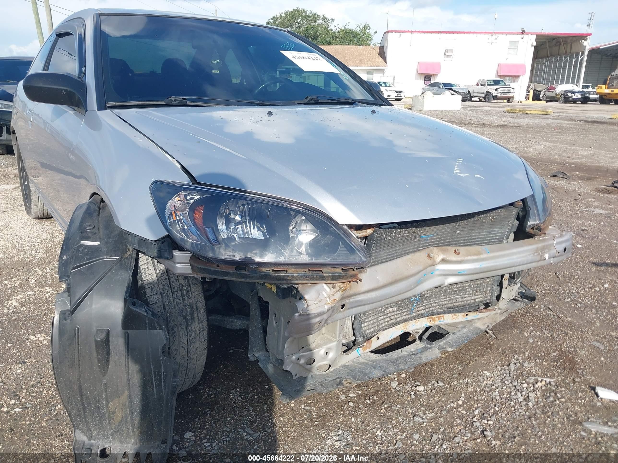 2004 Honda Civic Lx Silver vin: 1HGEM21574L023801
