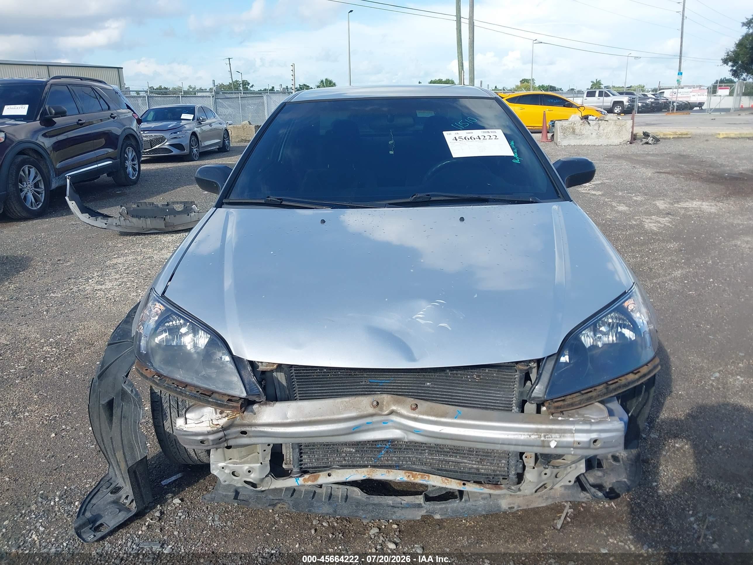2004 Honda Civic Lx Silver vin: 1HGEM21574L023801