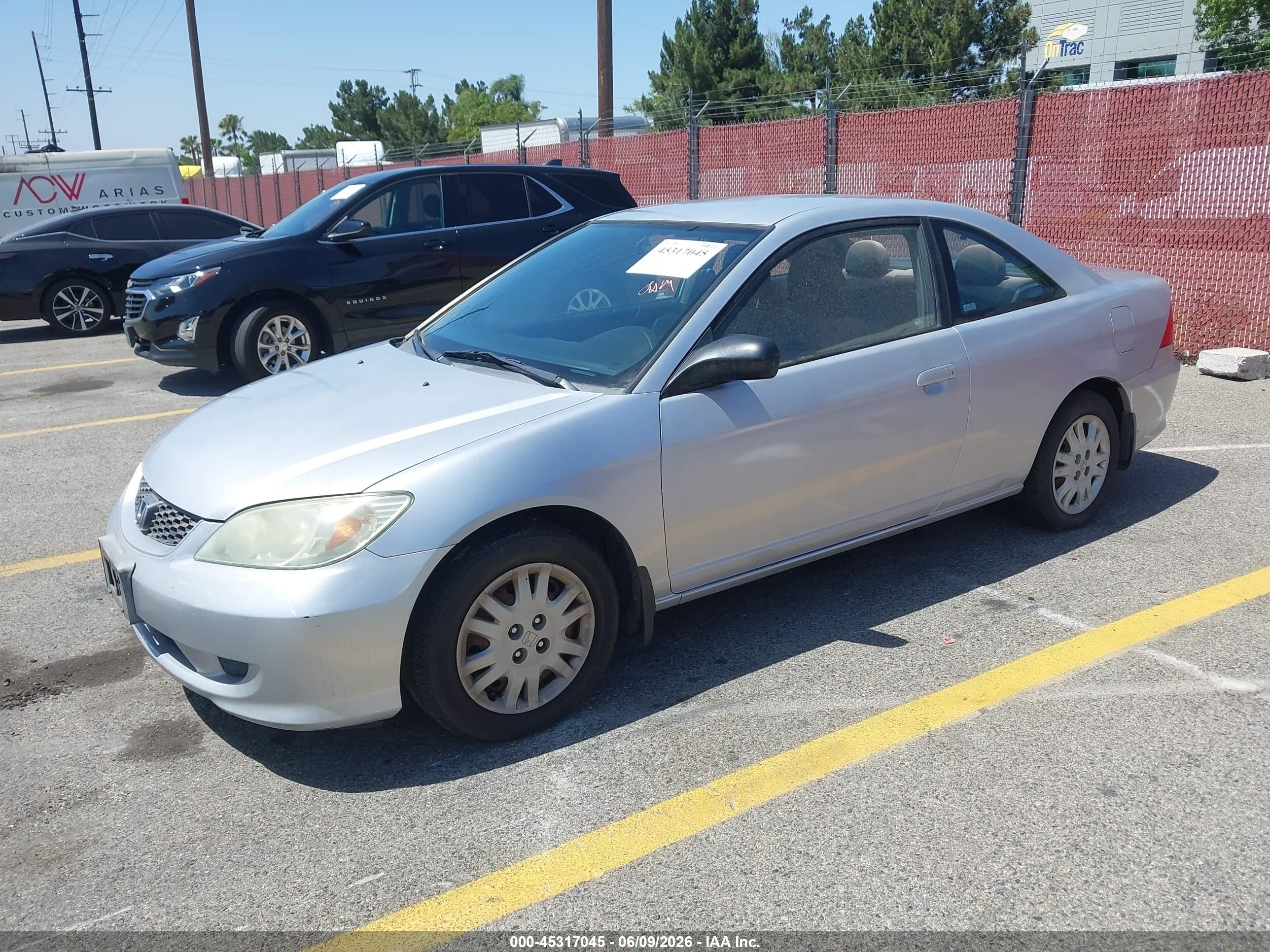 2005 Honda Civic Lx Silver vin: 1HGEM21575L008104
