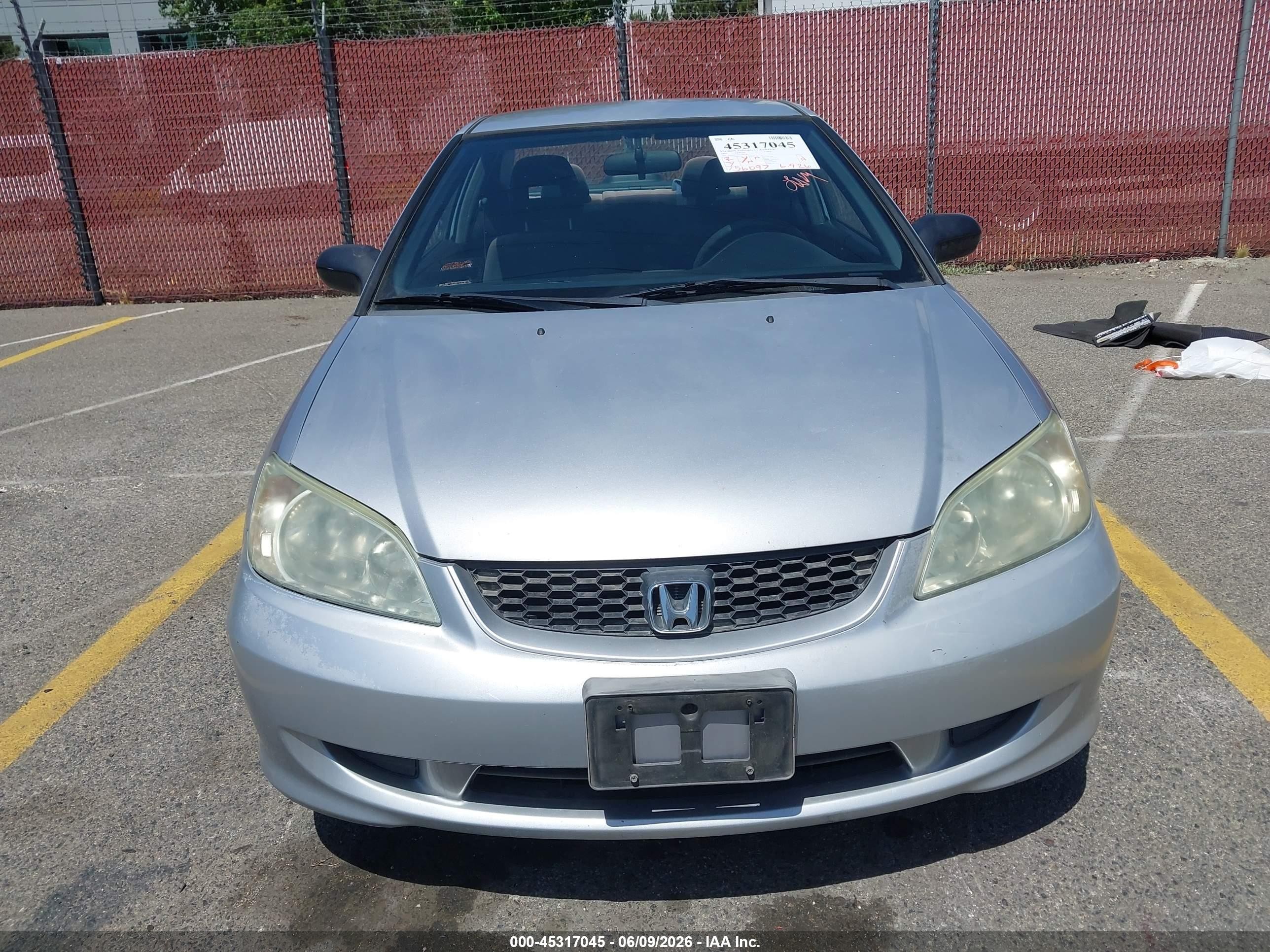 2005 Honda Civic Lx Silver vin: 1HGEM21575L008104