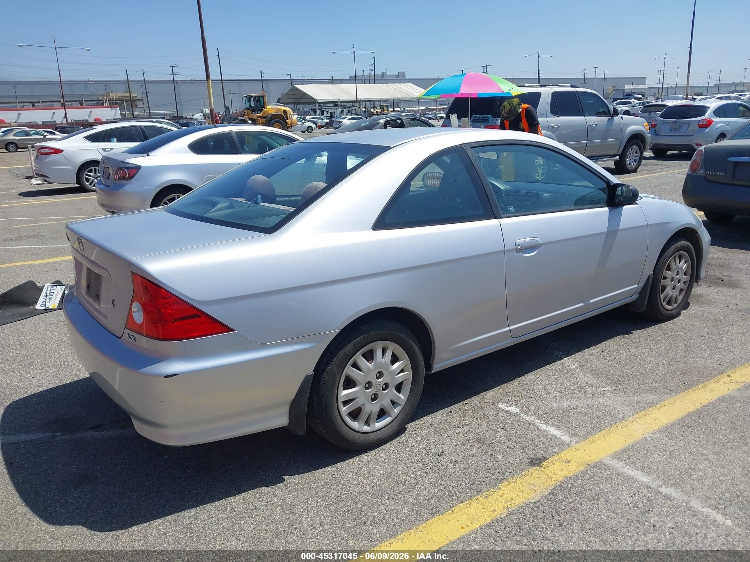 2005 Honda Civic Lx Silver vin: 1HGEM21575L008104