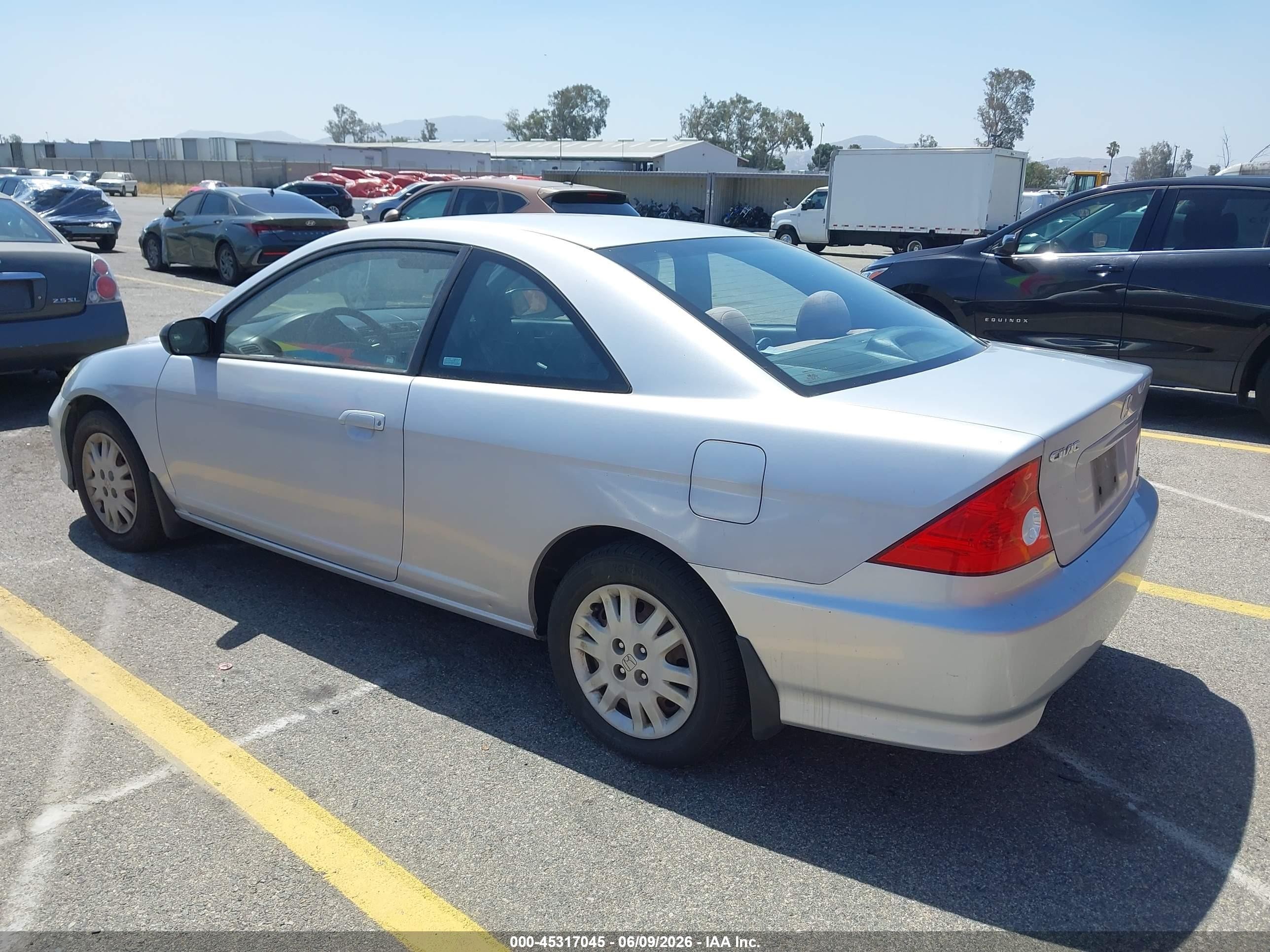 2005 Honda Civic Lx Silver vin: 1HGEM21575L008104