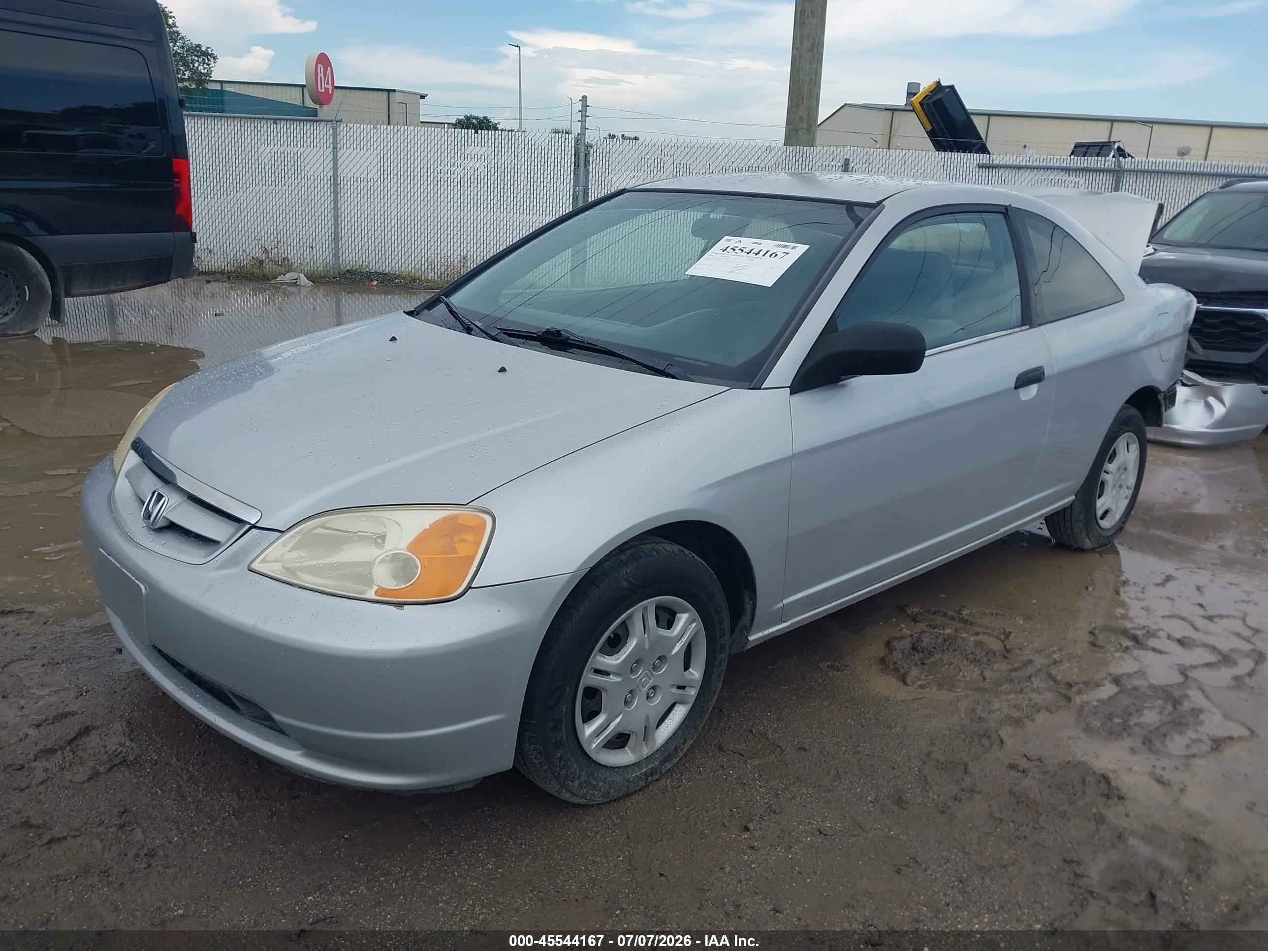 2001 Honda Civic Lx Silver vin: 1HGEM21591L124690