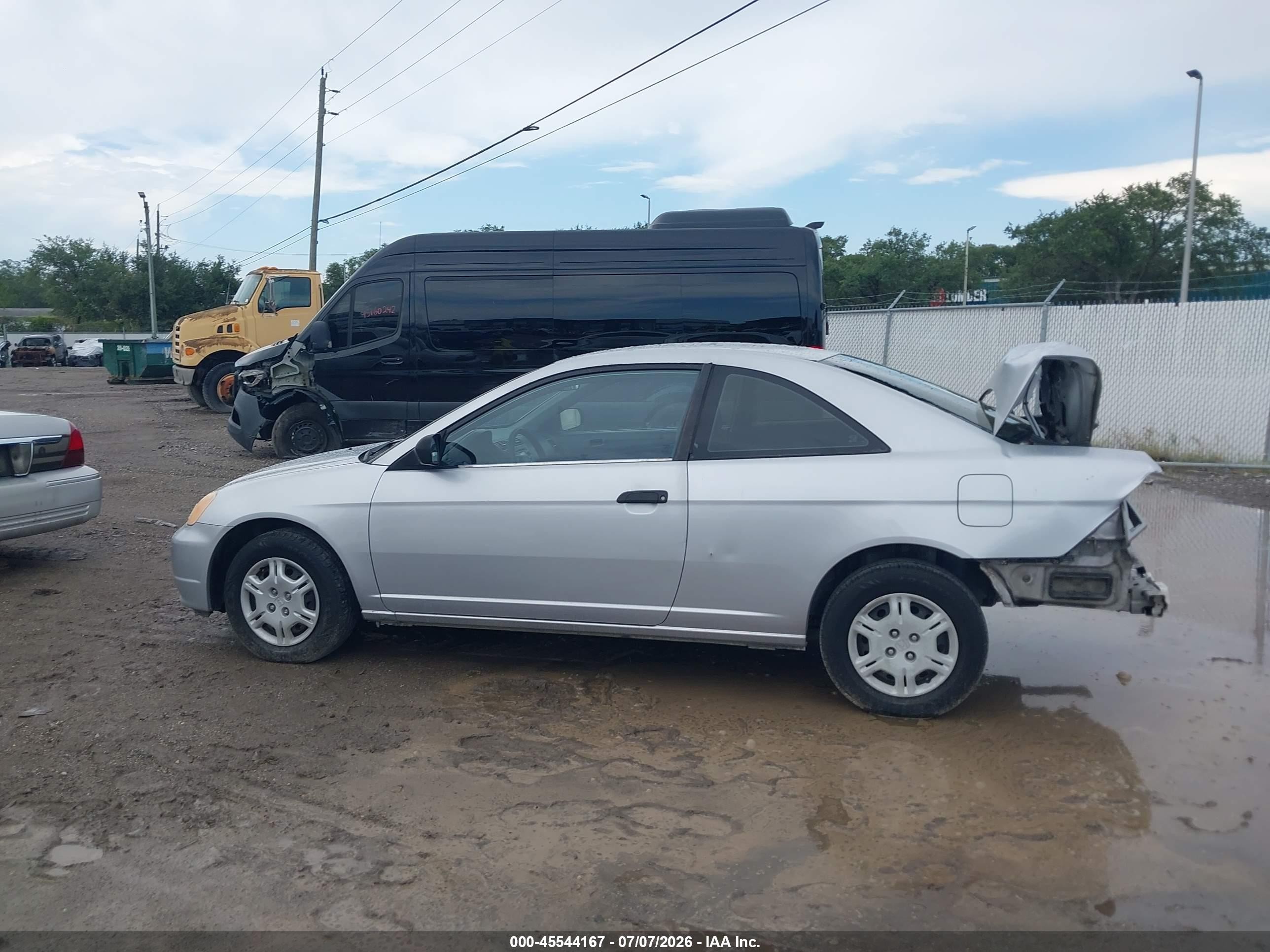 2001 Honda Civic Lx Silver vin: 1HGEM21591L124690