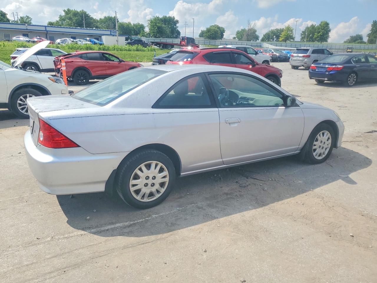 2005 Honda Civic Lx Silver vin: 1HGEM21605L010477