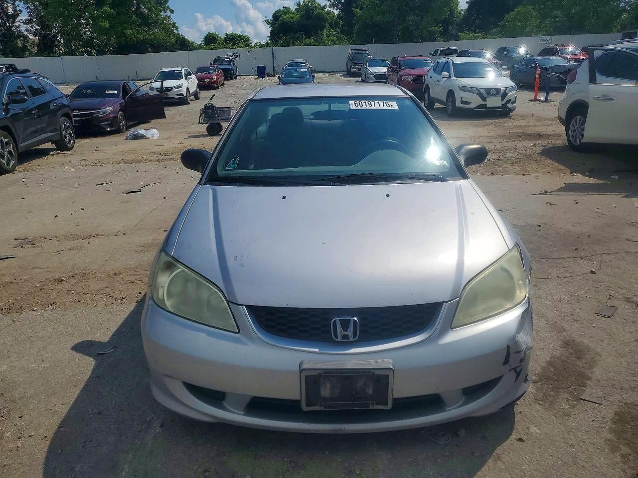 2005 Honda Civic Lx Silver vin: 1HGEM21605L010477