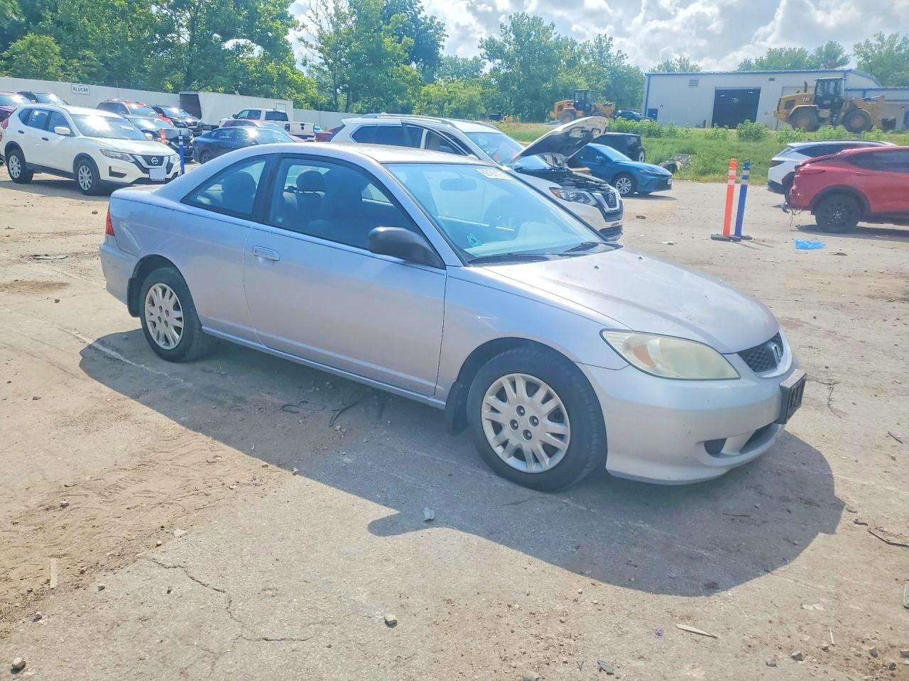2005 Honda Civic Lx Silver vin: 1HGEM21605L010477
